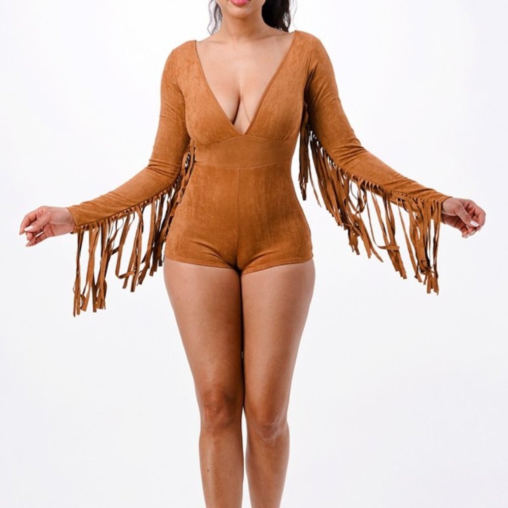 Boho Fringe Romper
